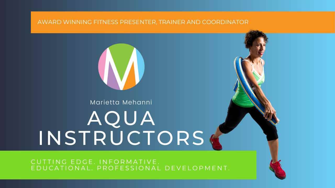 Aqua instructors, group fitness, marietta mehanni, passion, dedication