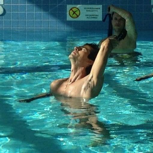 Aqua gymstick water workouts aqua fitness stretching cool downs