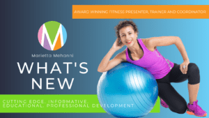 marietta mehanni what's new education professional development group fitness personal training informative fitness guru presenter