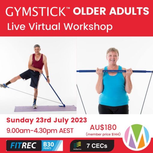 Gymstick, resistance training for older adults, strength, balance coordination, healthy aging