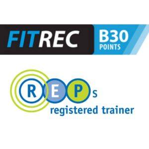 30 FITREC points, REPS CPD points, 