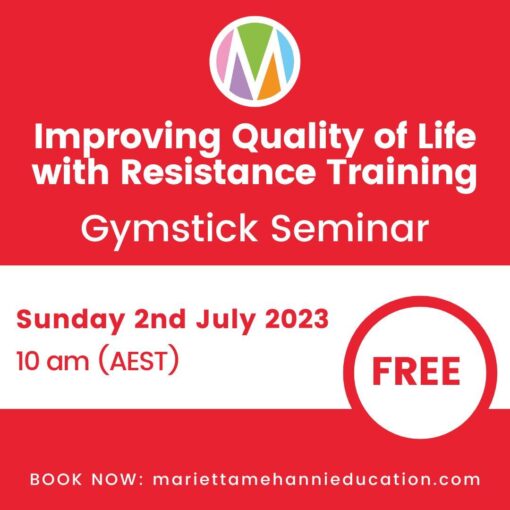 Gymstick, resistance training for older adults, improving quality of life, healthy aging, marietta mehanni