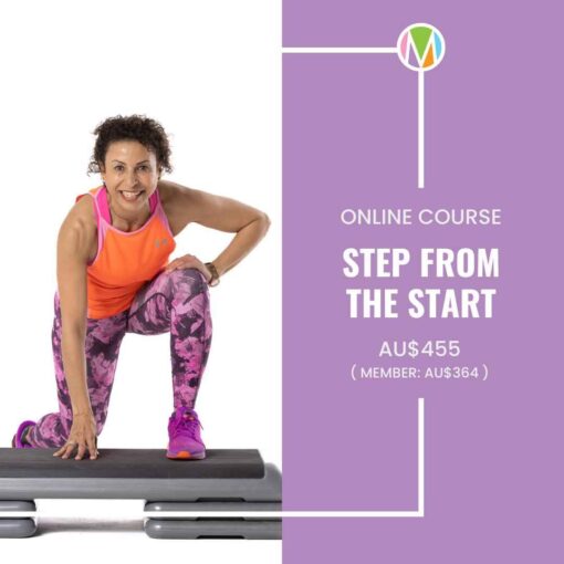 Step From The Start Online Course, Marietta Mehanni Education. Step Instructor, group fitness