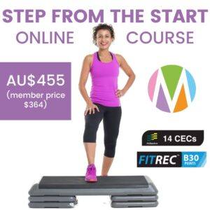 Step from the Start Online course, group fitness instructors, step choreography, marietta mehanni, group fitness development, continued education