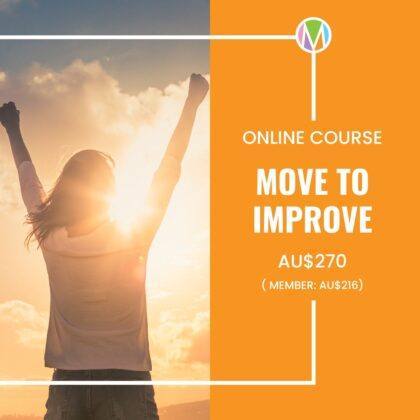 Move to improve online course by Marietta Mehanni Education. Learn knowledge and practical exercise tips and skills to make a difference during menopause.