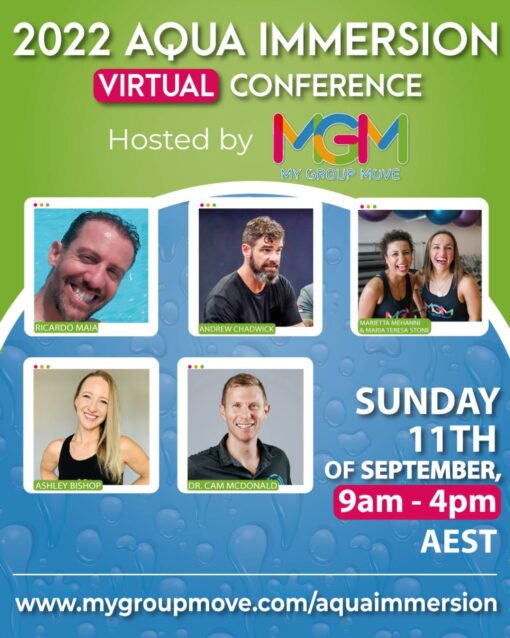 My Group Move Aqua Immersion virtual conference workshop group fitness
