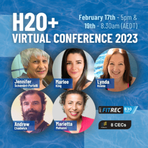 H20+conference 2023, marietta mehanni education, aqua fitness conference
