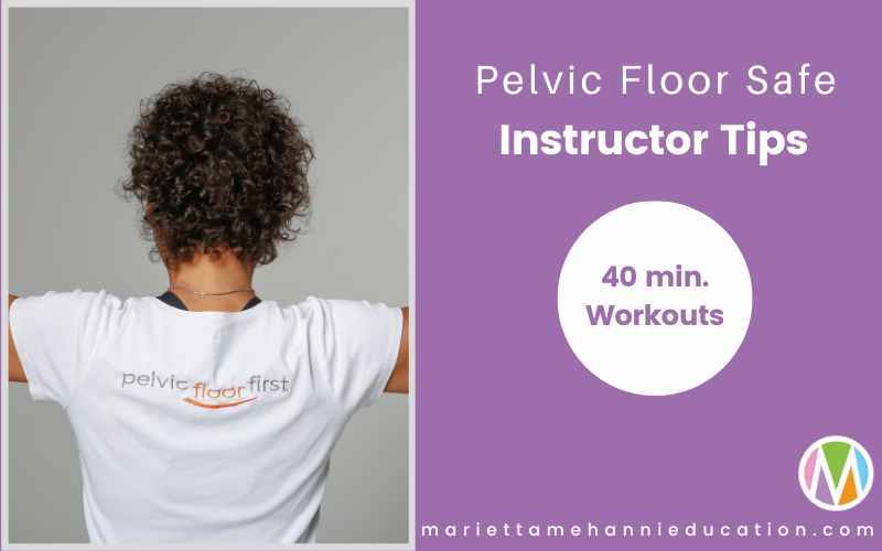 pelvic floor tips for fitness professionals