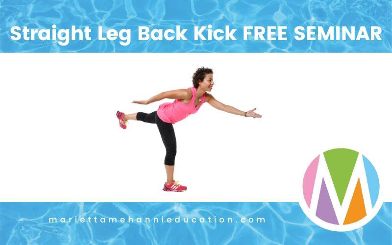 <br />
Aqua-Straight-leg-back-kick-Free-Training-For-Fitness-Professionals