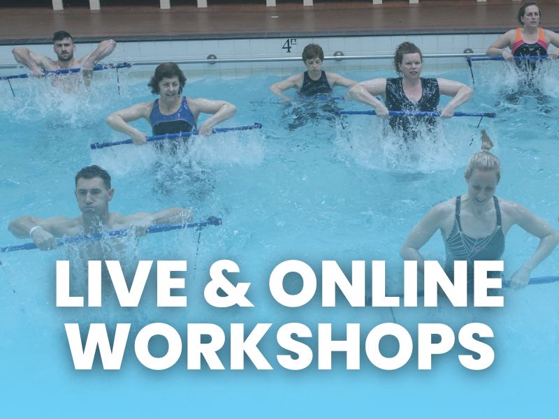 Aqua workshops and resources for fitness professionals