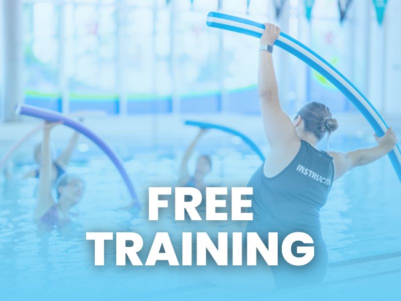 Free aqua training for fitness professionals