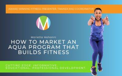 How to Market an AQUA Program That Builds Fitness